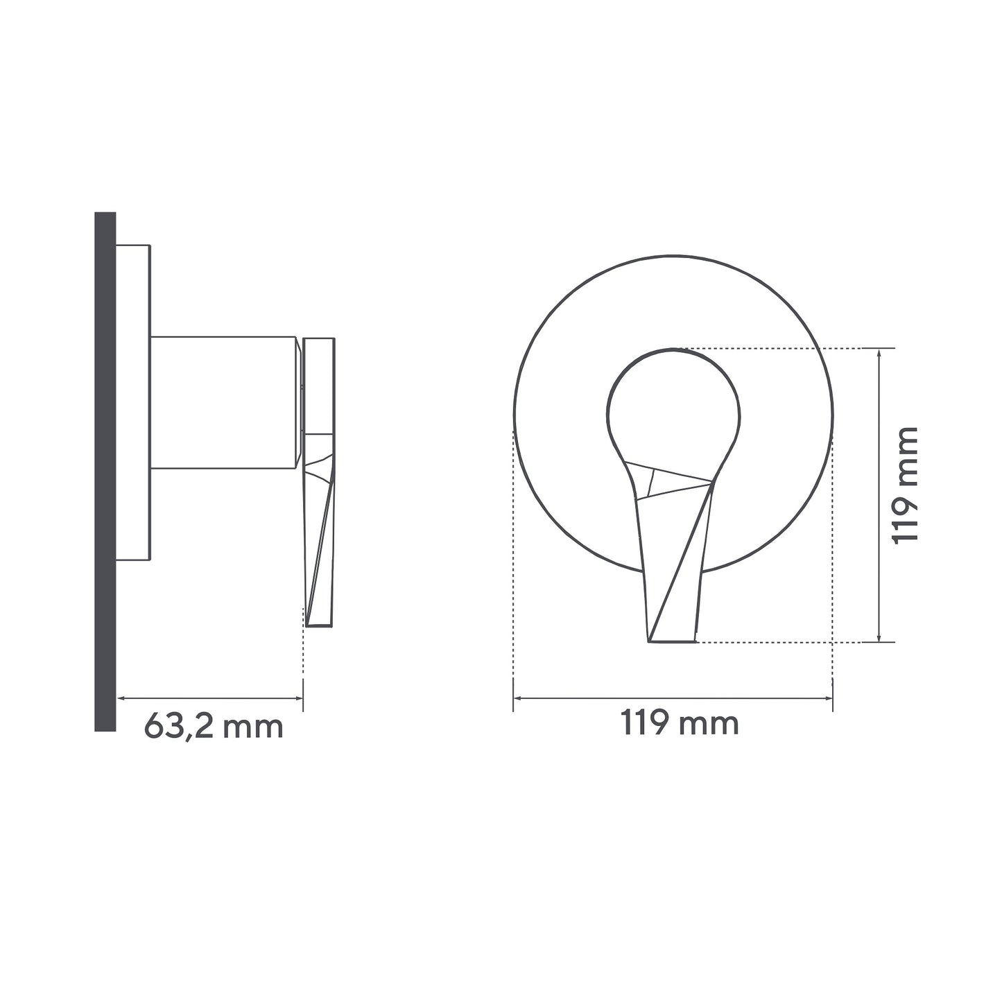 Ducha Monomando Sin Regadera Sion Negro