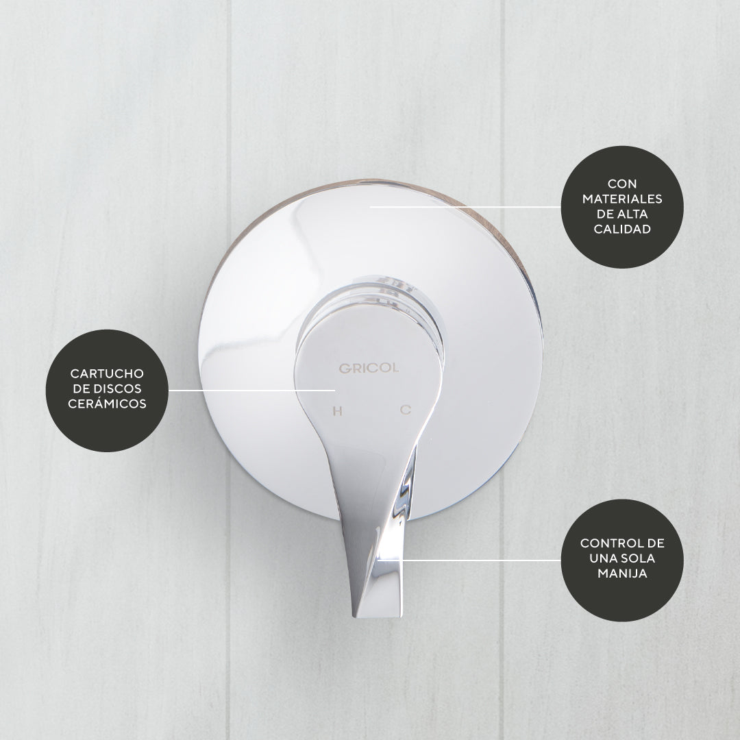 Monomando para regadera Sion