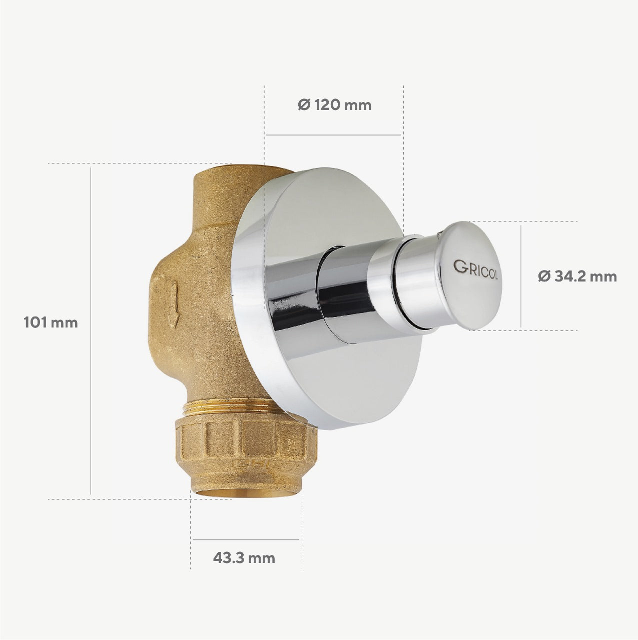 Llave temporizadora para inodoro