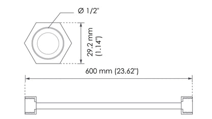 Conector para mezcladora 60 cm