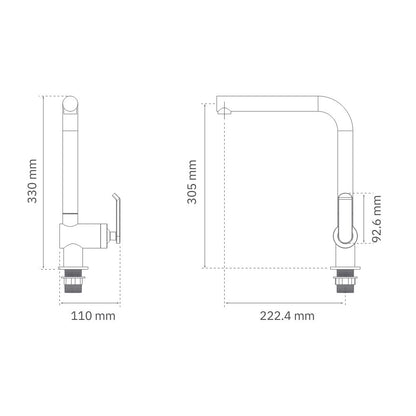 Monomando fregadero Garda